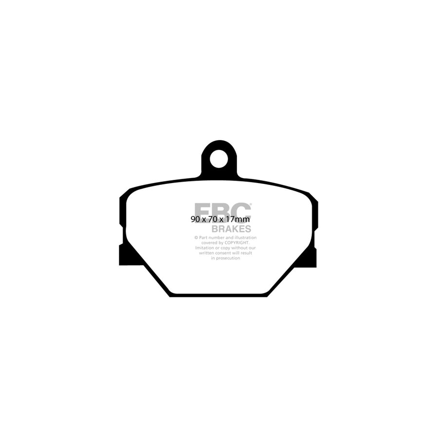 EBC PD13KF725 Smart Fortwo (W451) Yellowstuff Front Brake Pad & GD Disc Kit 2 | ML Performance UK Car Parts