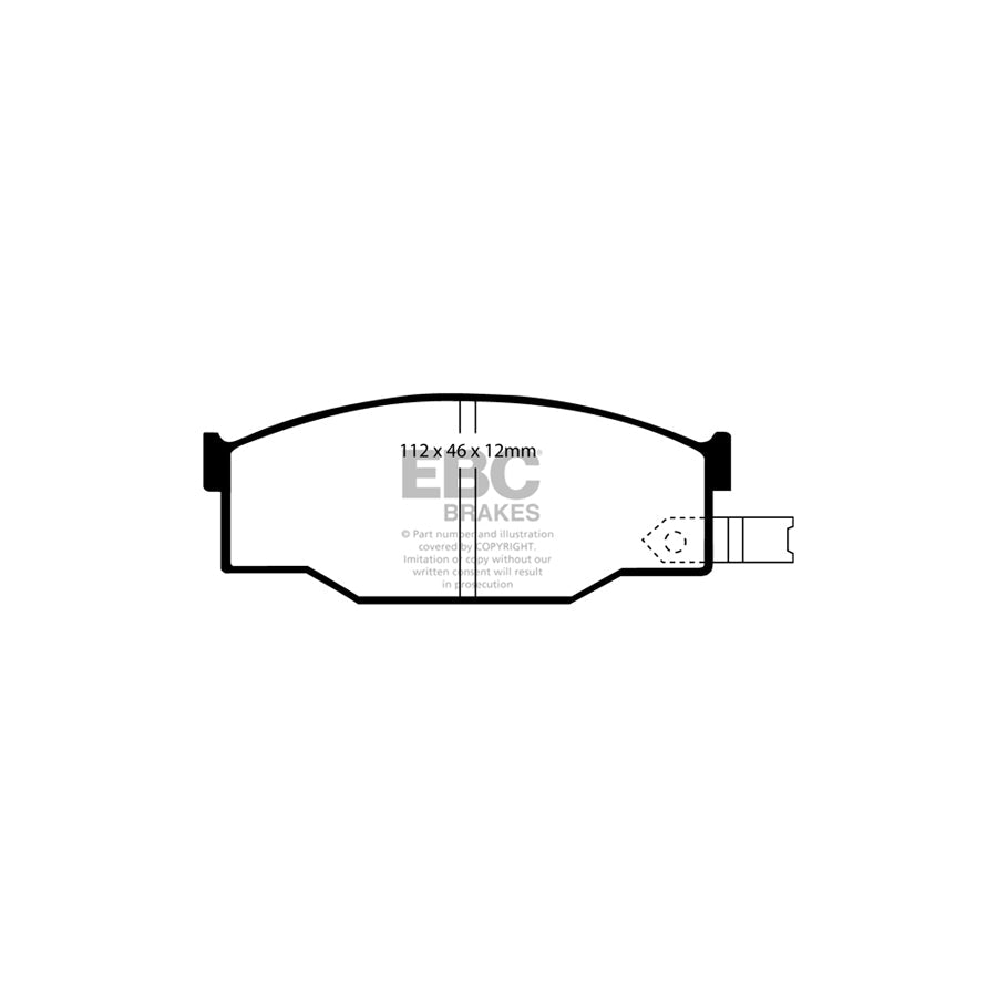 EBC DP531 Isuzu Ultimax Front Brake Pads (Inc. Gemini & Piazza) 2 | ML Performance UK Car Parts