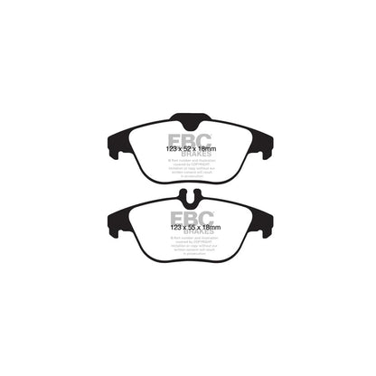 EBC PDKR574 Mercedes-Benz W/S/C204 Ultimax Rear Brake Pad & Plain Disc Kit 2 | ML Performance UK Car Parts