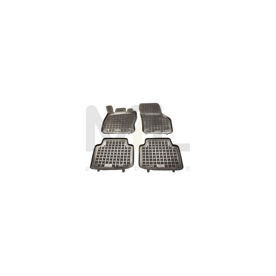 REZAW PLAST 200212 Floor mat set for SKODA SUPERB Elastomer, Front and Rear, Black