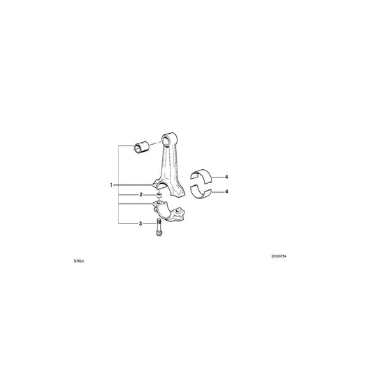 Genuine BMW 11241314876 Connecting Rod Bush 24,1X21,5X73,9 (Inc. E30 M3)