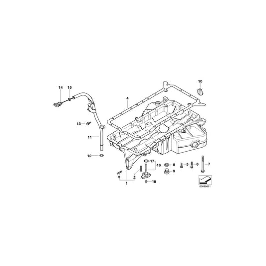 Genuine BMW 11437789060 E65 Guide Tube (Inc. 740d)