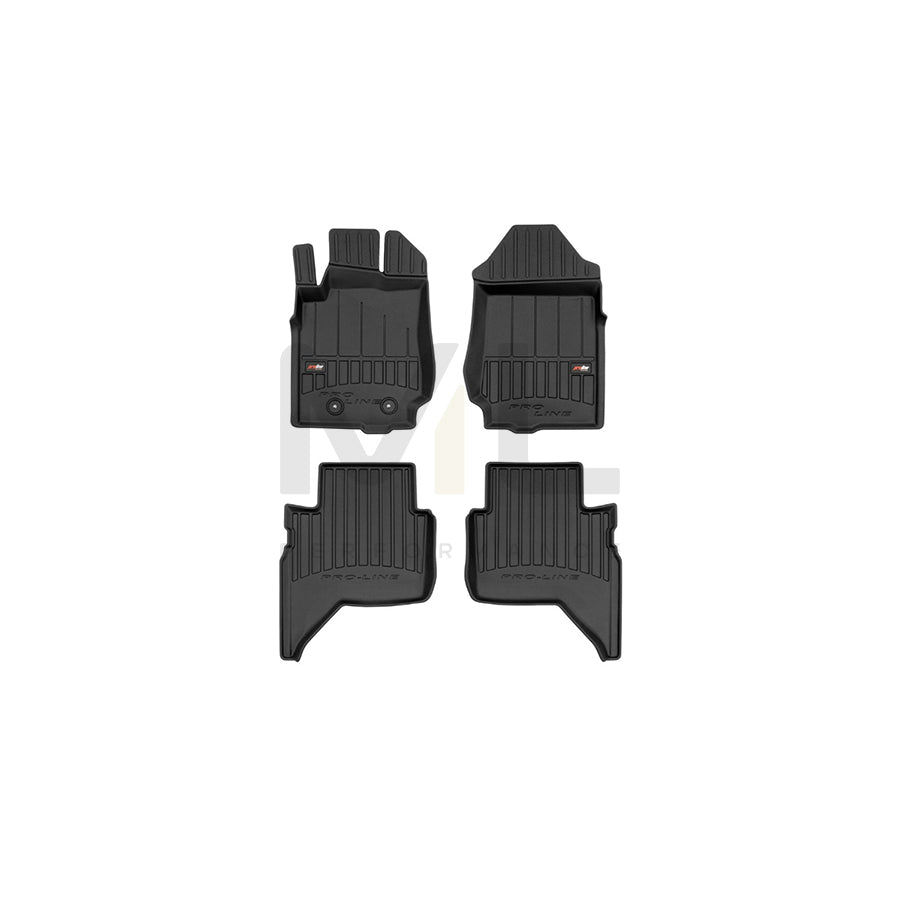 FROGUM Tailored, ProLine 3D409880 Floor mat set for FORD Ranger Mk3 (TKE) Elastomer, Front and Rear, Quantity: 4, Black, (LHD)