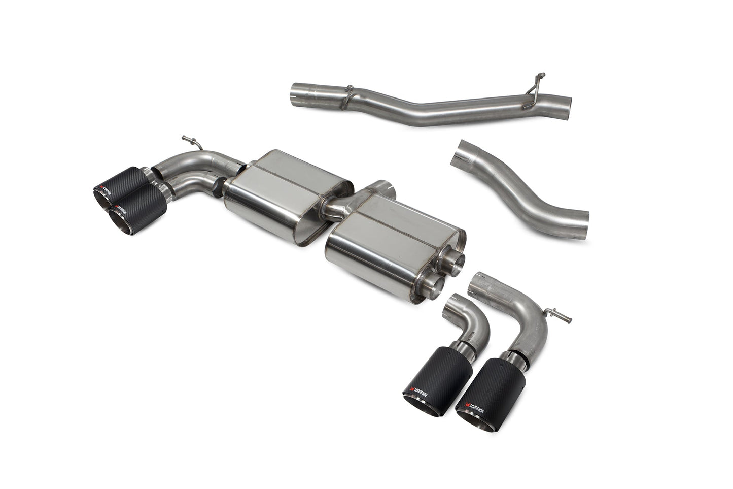 Scorpion SVWS055CF VW Golf R MK7.5 Non-Res Cat/Gpf Back System | ML Performance UK UK