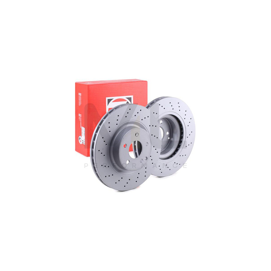 ZIMMERMANN SPORT COAT Z 400.3637.52 Brake Disc Internally Vented, Perforated, Coated, High-carbon  - 1 piece