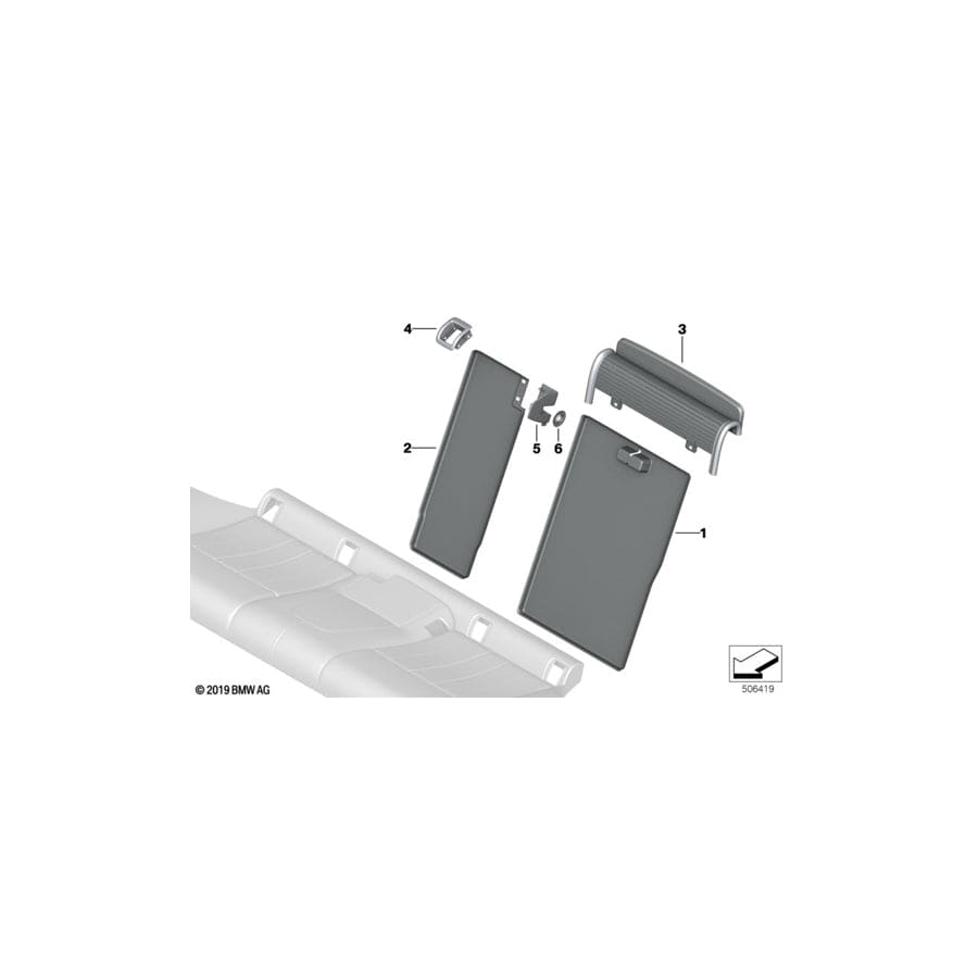 Genuine BMW 52207436792 G30 Trim For Control, Center CAN. BEIGE (Inc. 520dX, 530iX & 530e)