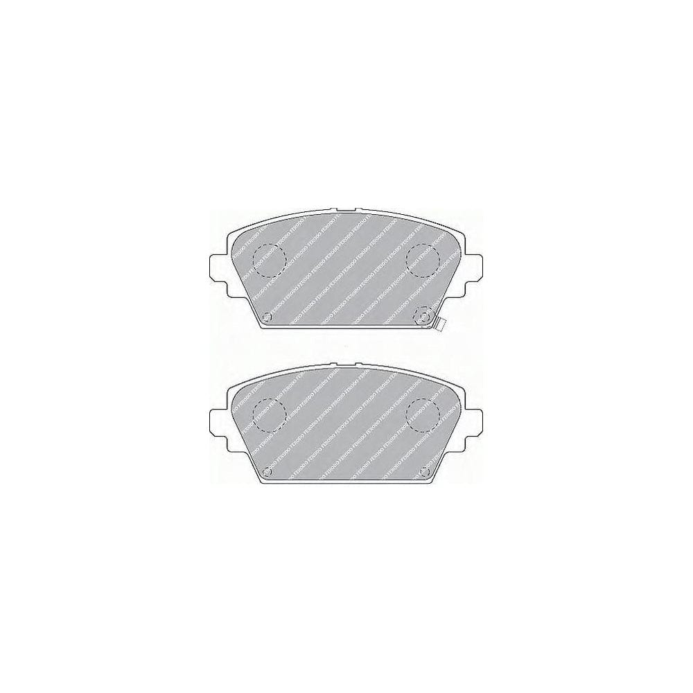 Ferodo Sl FSL1439 Brake Pad Set With Acoustic Wear Warning