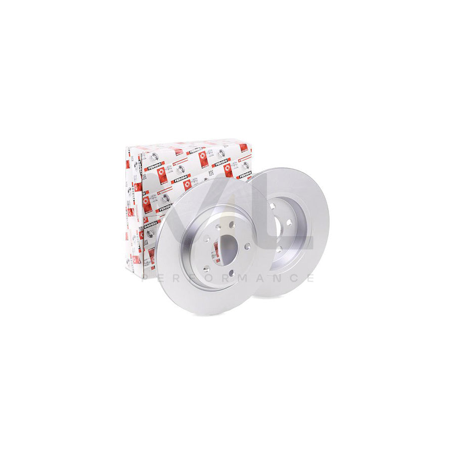 Ferodo Premier DDF1666C Brake Disc Solid, Coated, Without Bolts/Screws  - Pair
