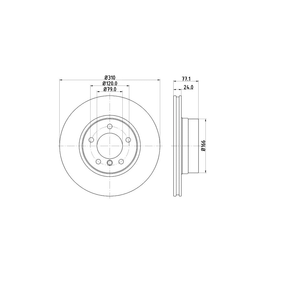 Barum Bar24181 Brake Disc for BMW 5 Series