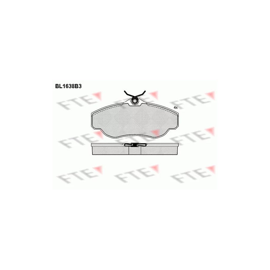 FTE Bl1638B3 Brake Pad Set
