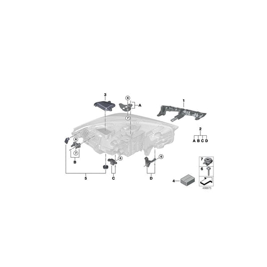 Genuine BMW 63119448113 F40 F44 Repair Kit, Left Headlight (Inc. 218i, 228iX & 220d)