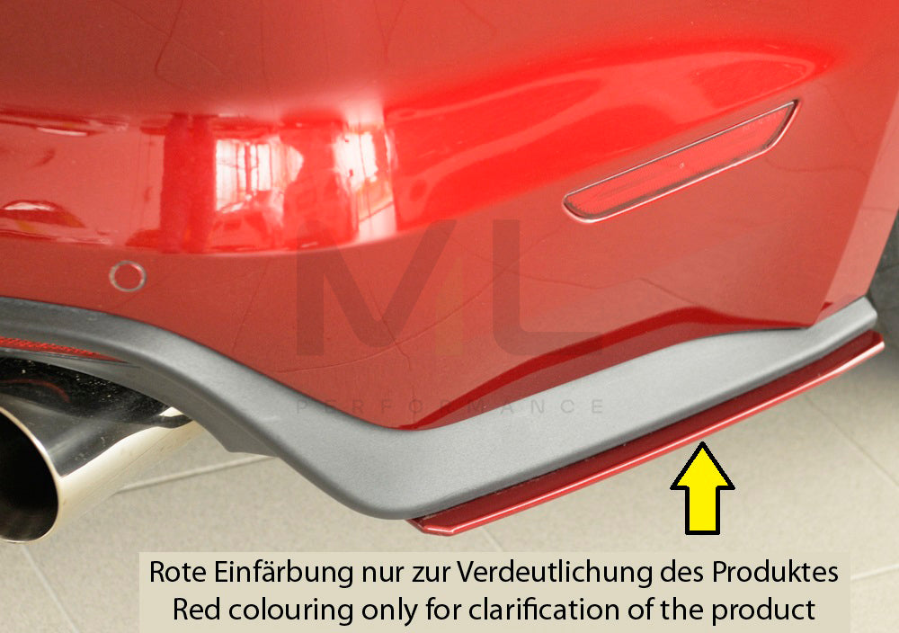 Rieger 00034254 Ford LAE Mustang 6 Rear Side Splitter 1 | ML Performance UK Car Parts