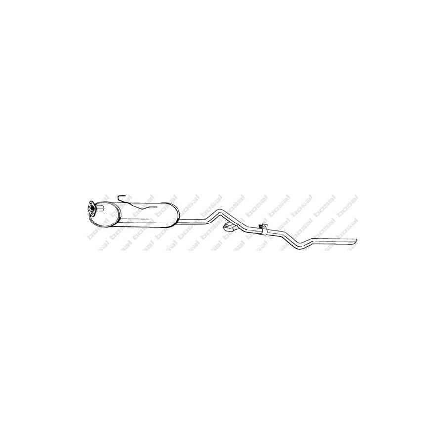 Bosal 290-663 Middle Silencer for Toyota Hiace