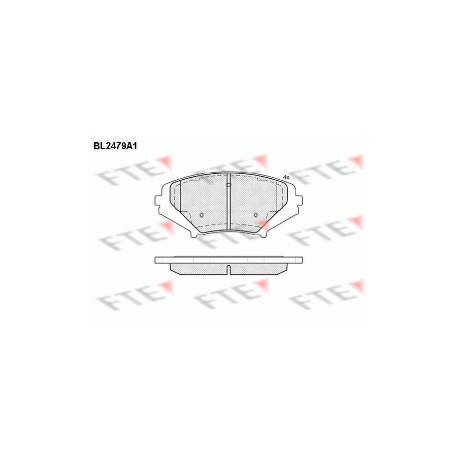 FTE Bl2479A1 Brake Pad Set for Mazda Rx-8 (Se, Fe)