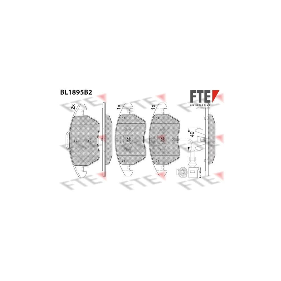 FTE 9011086 Brake Pad Set