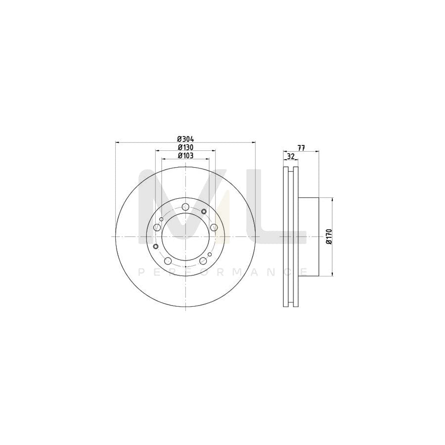 TEXTAR 92039900 Brake Disc Internally Vented, without wheel hub, without wheel studs