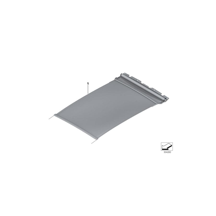 Genuine BMW 54109465471 G05 G07 Roller Blind, Alcantara BLACK (Inc. X5 30dX, X7 30dX & X5 25dX)