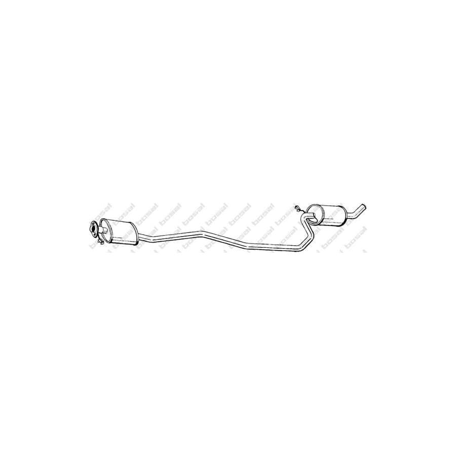 Bosal 291-651 Middle Silencer for Ford Fiesta Mk3 Courier (F3L, F5L)