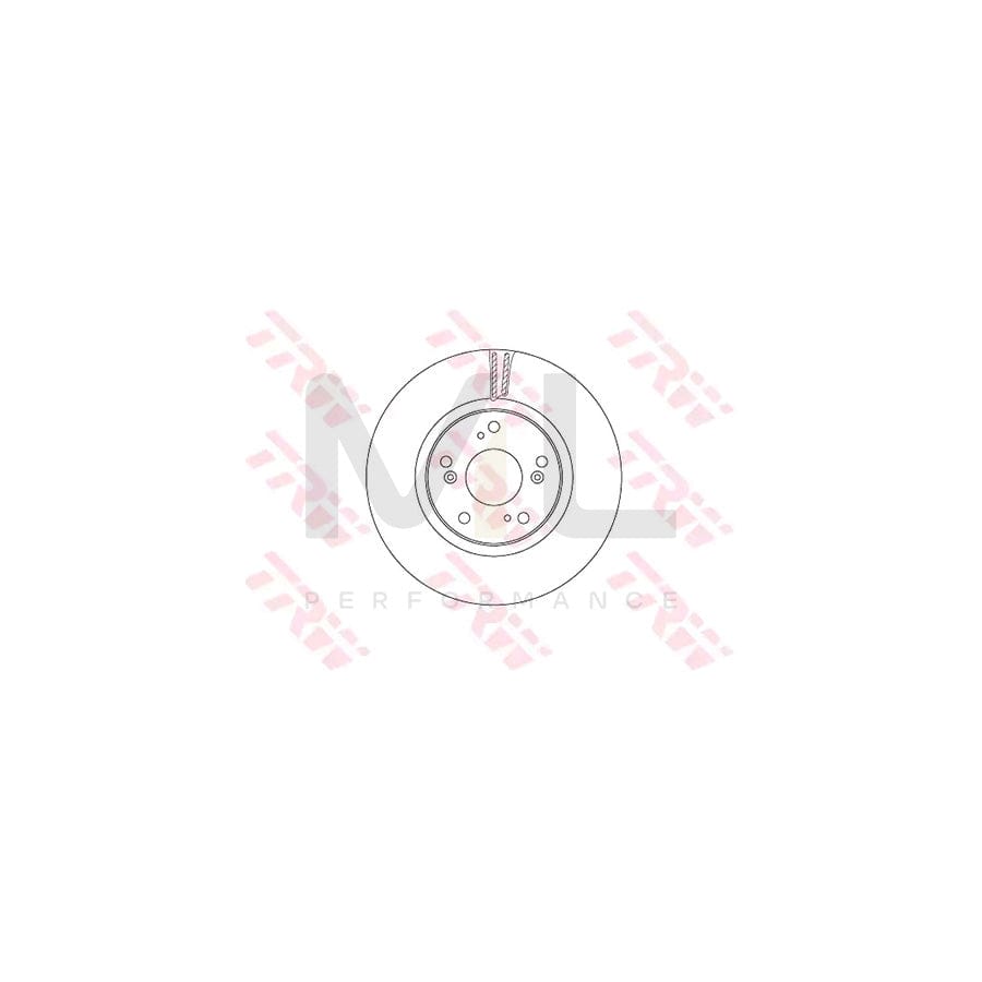 TRW DF6689 Brake Disc for HONDA CIVIC Vented, Painted  - 1 piece