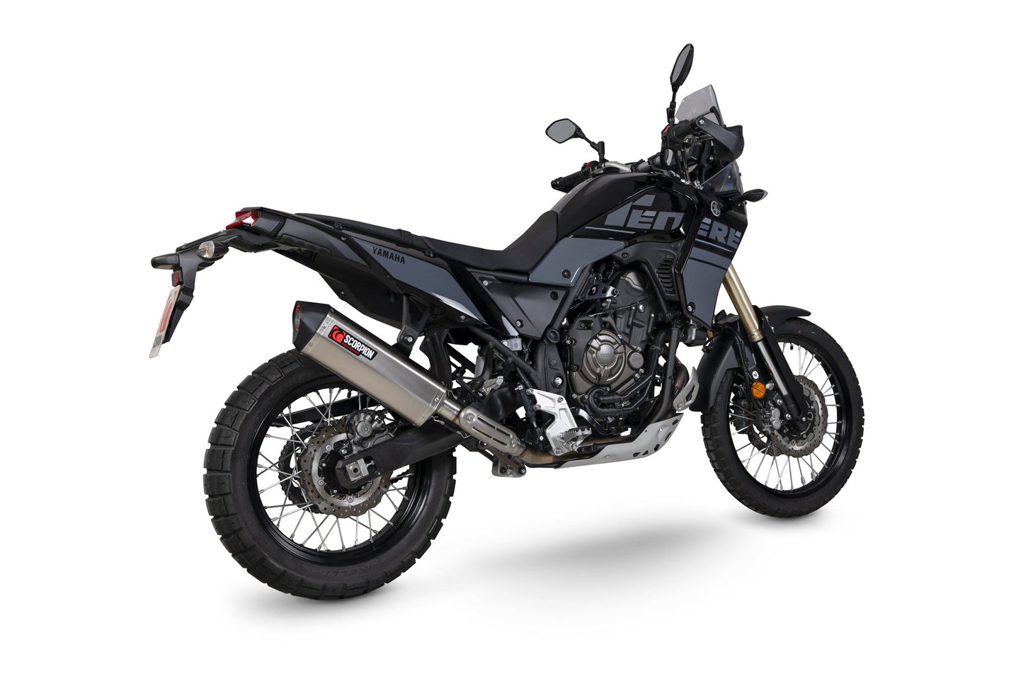 Scorpion RYA122TEO Yamaha Tenere 700 Serket Parallel Slip-On - Titanium Sleeve | ML Performance UK UK