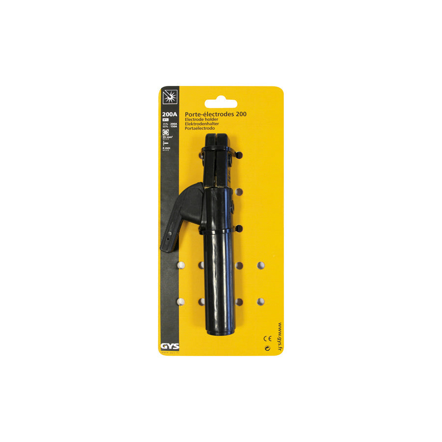Gys 043602 Electrode Holder Shark 200.35 (200A / 35Mm²) - Carded Welding Accessories