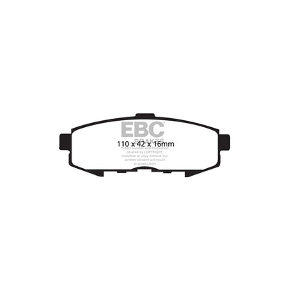 EBC DP1733 Mazda MPV Ultimax Rear Brake Pads 2 | ML Performance UK Car Parts