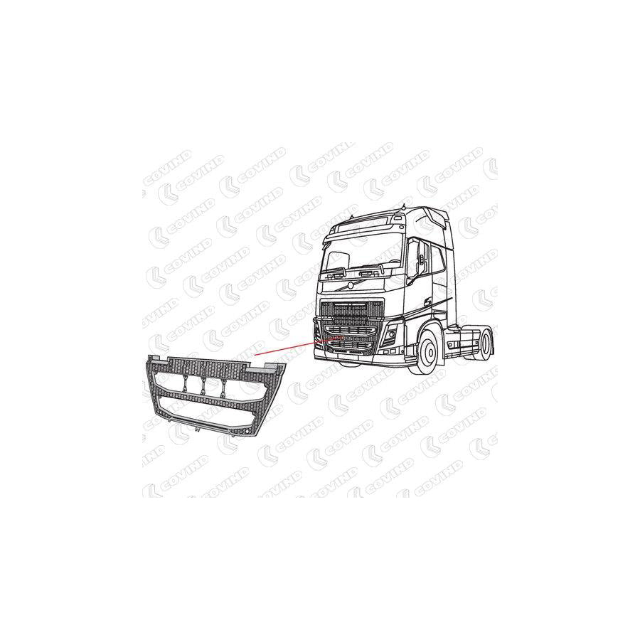 Covind 4Fh/150 Radiator Grille