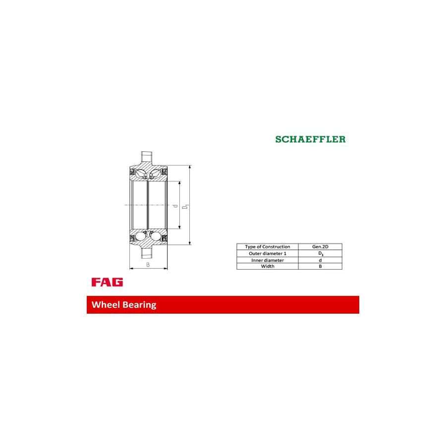 FAG 713 6198 10 Wheel Bearing Kit