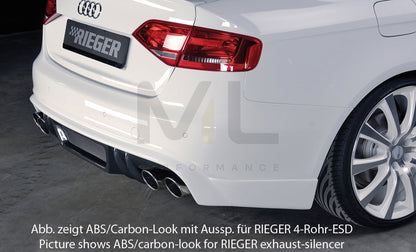 Rieger 00055514 Audi B8 B81 A4 Rear Diffuser 3 | ML Performance UK Car Parts