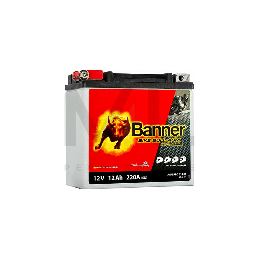 Banner 51401 Bike Bull AGM PROfessional Battery
