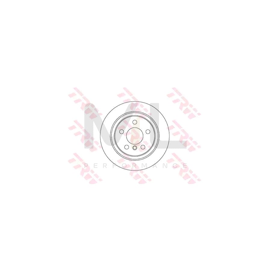 TRW DF6756 Brake Disc Solid, Painted  - 1 piece
