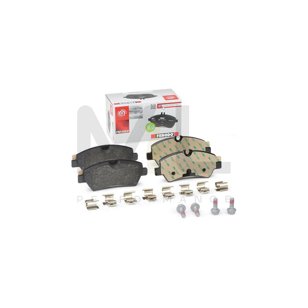 Ferodo Premier Eco Friction FVR4398 Brake Pad Set Prepared for Wear Indicator, With Accessories