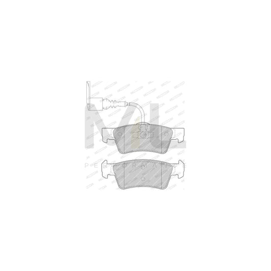 Ferodo Premier FVR1647 Brake Pad Set Incl. Wear Warning Contact, With Piston Clip, Without Accessories