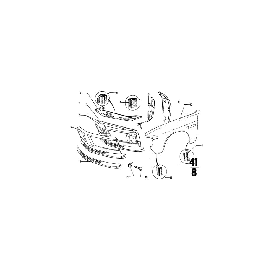Genuine BMW 51711802551 Gasket (Inc. 3.0CS, 2500 & 2.5CS)