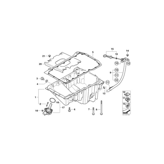 Genuine BMW 11437787872 E46 Guide Tube (Inc. 318d, 320d & 320Cd)