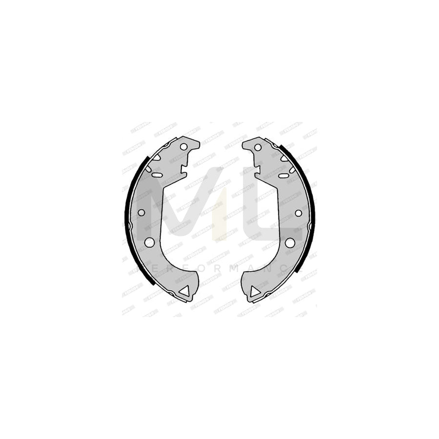 Ferodo FSB4187 Brake Shoe Set Without Lever, Premier
