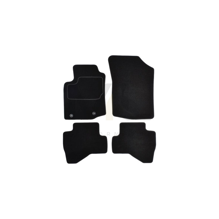 MAMMOOTH A041 CIT81 PRM 01 Floor mat set for CITROﾃ起 C1 II (PA, PS) Textile, Front and Rear, Quantity: 4, Black