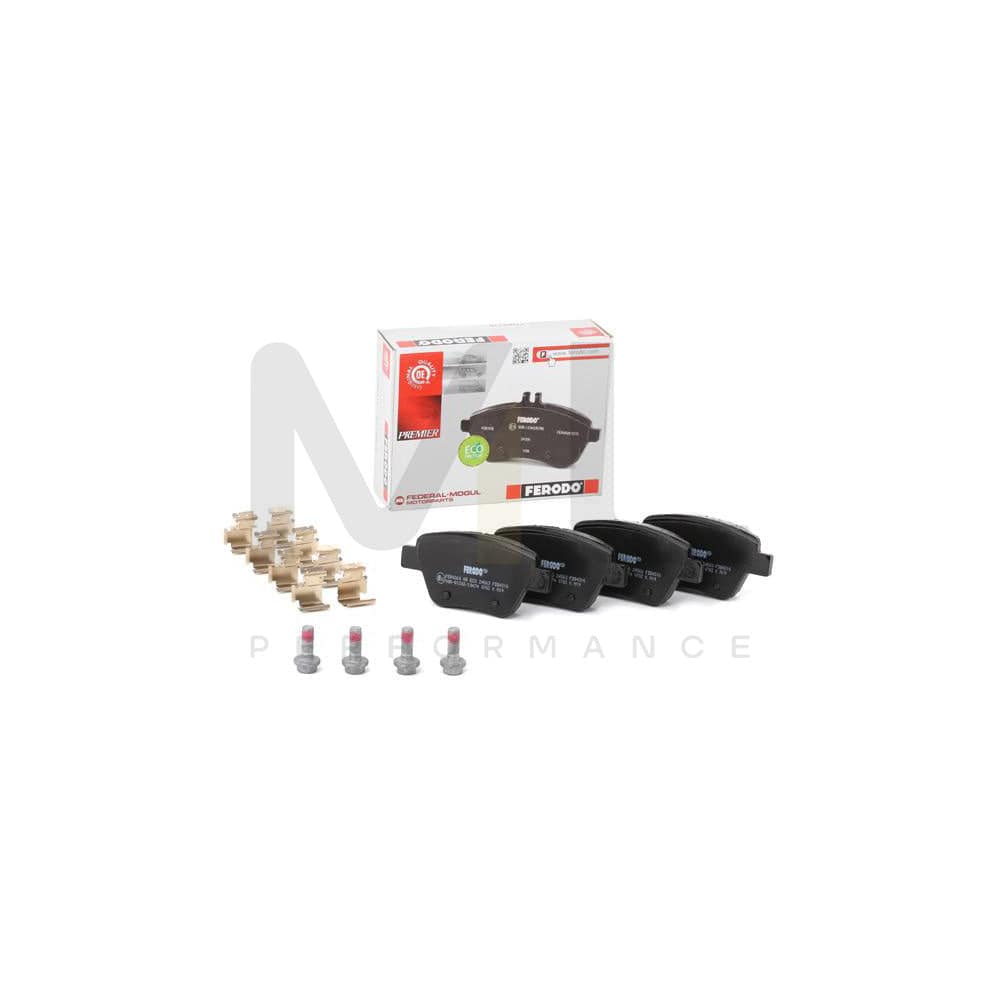 Ferodo Premier Eco Friction FDB4316 Brake Pad Set Not Prepared for Wear Indicator, With Accessories