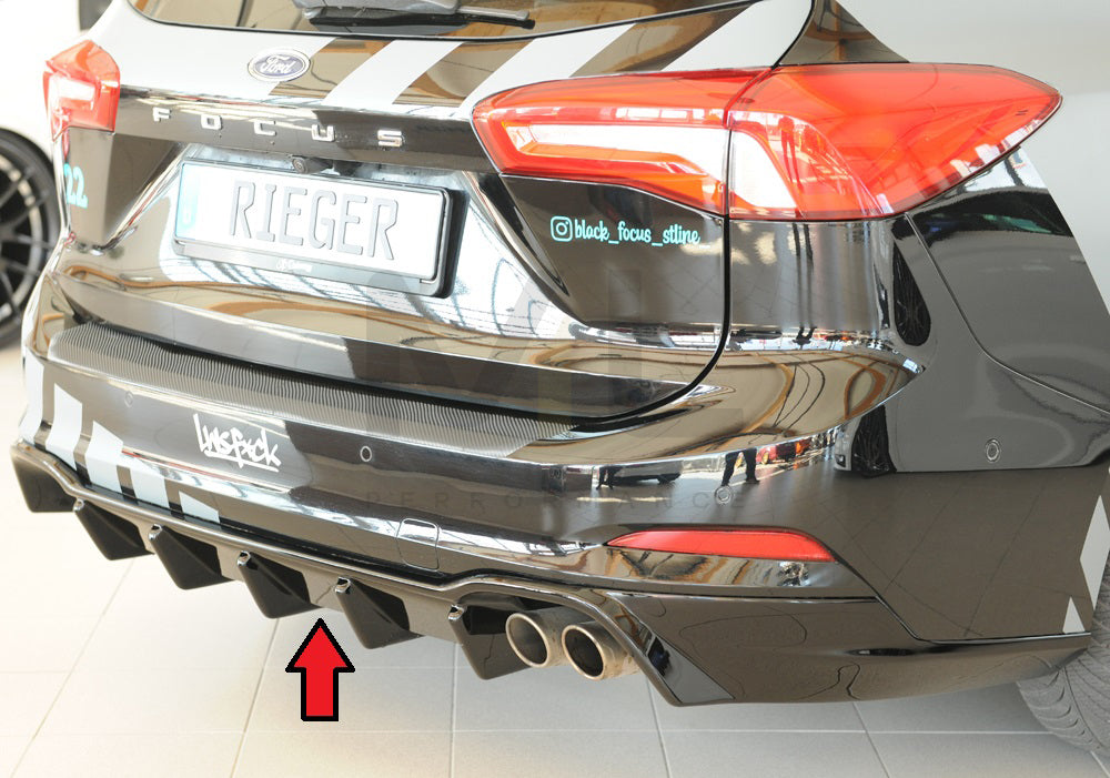 Rieger 00088236 Ford DEH Focus 4 Rear Diffuser (Inc. Focus 4 ST) 1 | ML Performance UK Car Parts