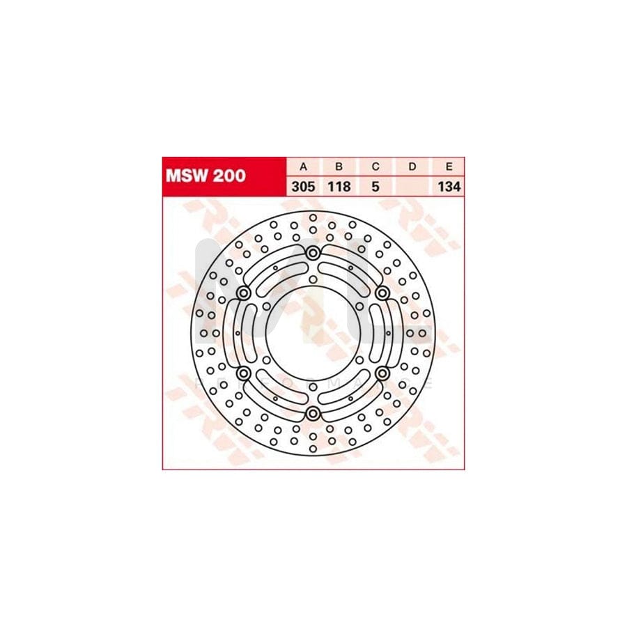 TRW MSW200 Brake Disc floating brake disc  - 1 piece