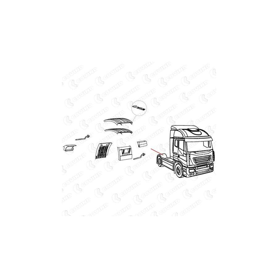 Covind 540/528 Holder, Mudguard