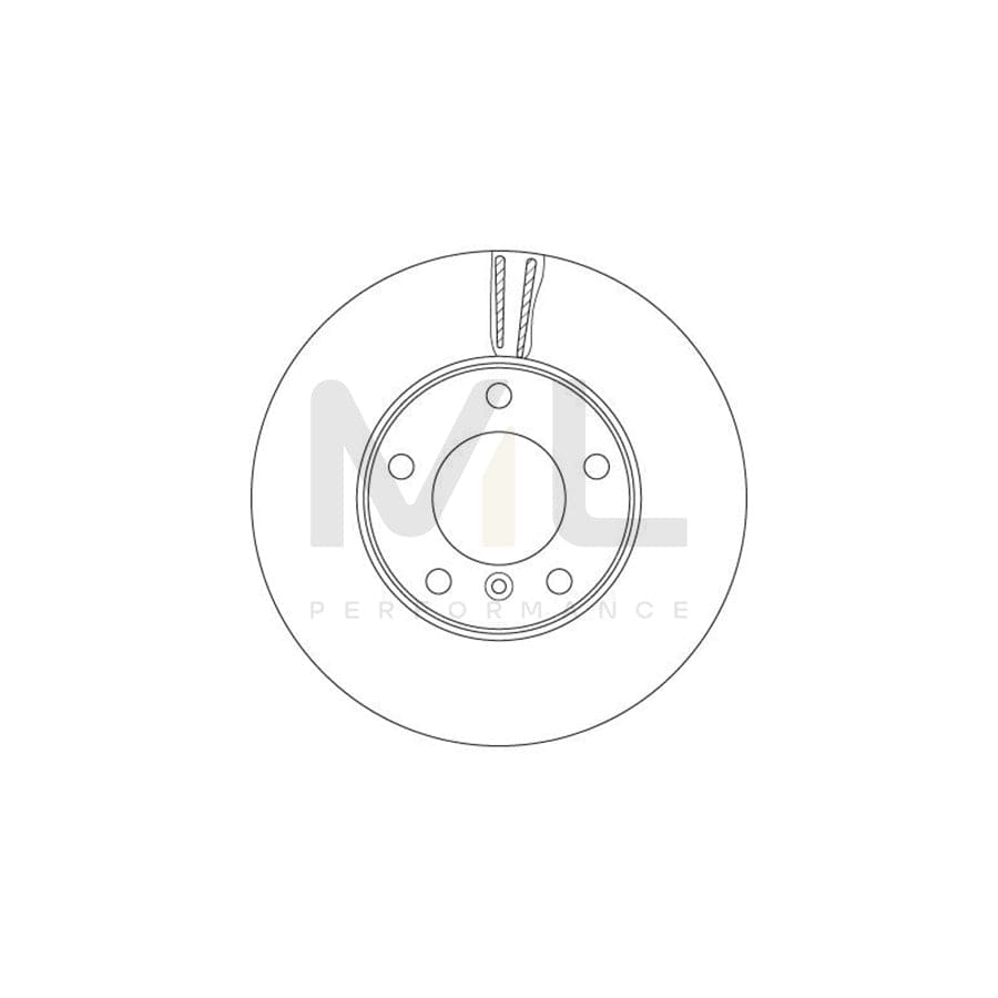 TRW DF6478S Brake Disc suitable for MERCEDES-BENZ G-Class Vented  - 1 piece
