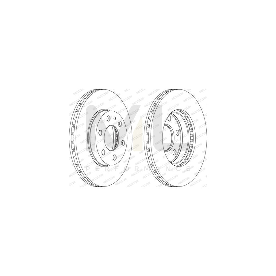 Ferodo Premier FCR314A Brake Disc for Iveco Daily Vented  - Pair
