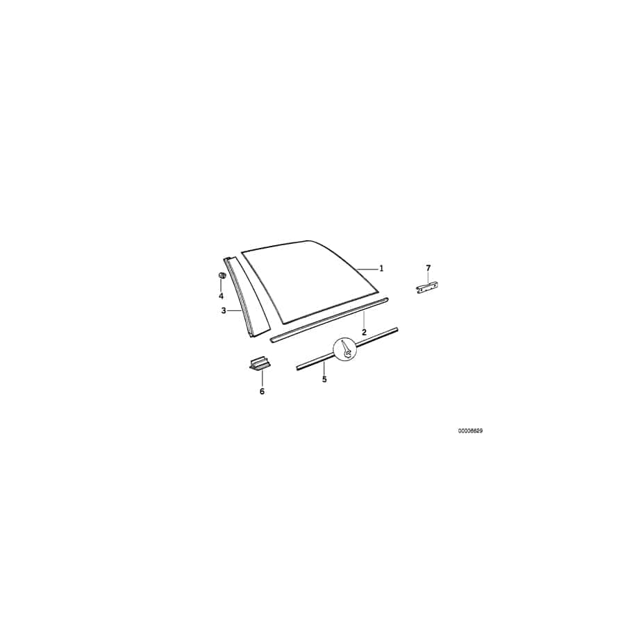 Genuine BMW 51368120128 E34 Covering Right (Inc. M5, 525td & 530i)