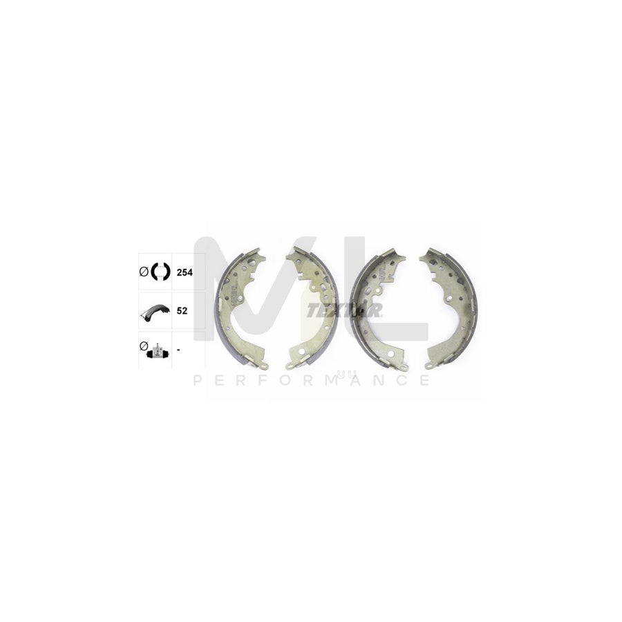 TEXTAR 91083700 Brake Shoe Set without handbrake lever