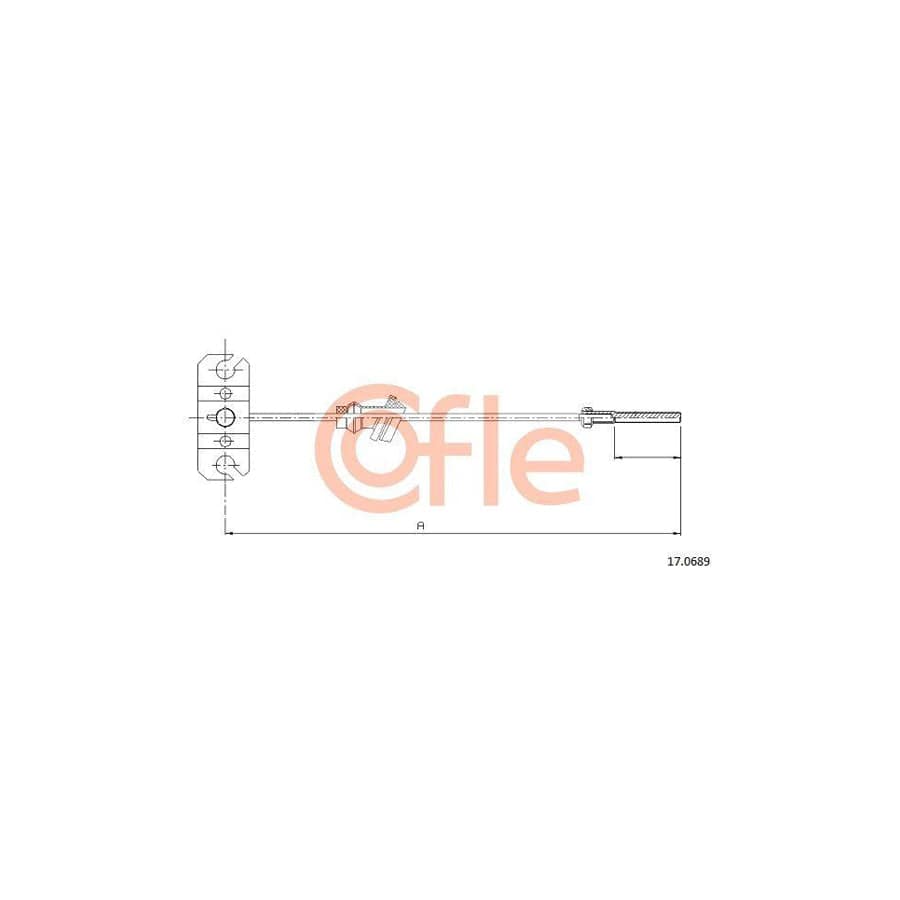 Cofle 17.0689 Hand Brake Cable