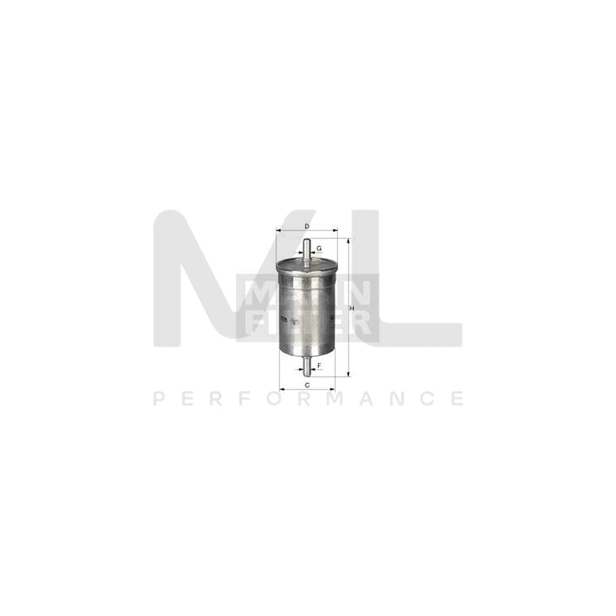 MANN-FILTER WK 612 Fuel filter In-Line Filter