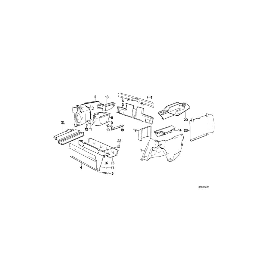 Genuine BMW 51481938725 E38 E67 RR5 Expanding Rivet (Inc. 740iLP, 735Li & M3)