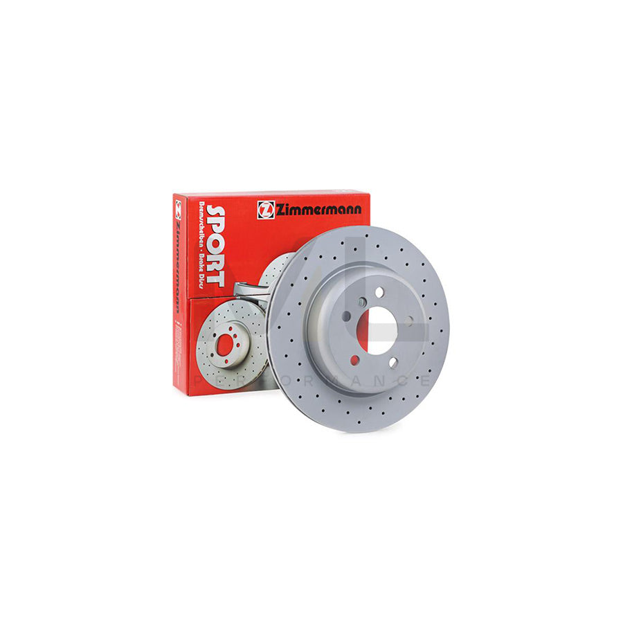 ZIMMERMANN SPORT COAT Z 150.3484.52 Brake Disc for BMW 5 Series Internally Vented, Perforated, Coated, High-carbon  - 1 piece