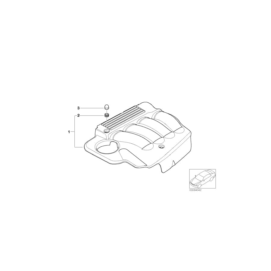 Genuine BMW 11617509092 E46 Cover, Acoustic (Inc. 318Ci, 316i & 318ti)